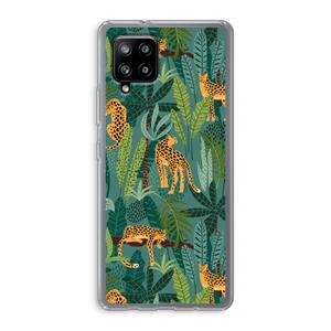 CaseCompany Luipaard 2: Samsung Galaxy A42 5G Transparant Hoesje