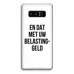CaseCompany Belastinggeld: Samsung Galaxy Note 8 Transparant Hoesje