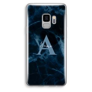 CaseCompany Midnight Marble: Samsung Galaxy S9 Transparant Hoesje