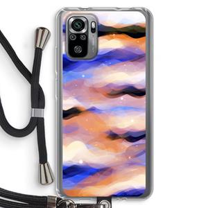 CaseCompany Donkere Wolken: Xiaomi Redmi Note 10S Transparant Hoesje met koord