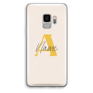 CaseCompany Amber Script: Samsung Galaxy S9 Transparant Hoesje