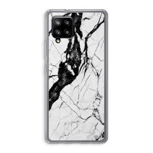 CaseCompany Witte marmer 2: Samsung Galaxy A42 5G Transparant Hoesje
