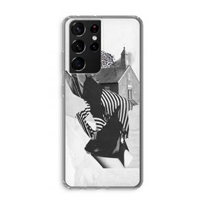 CaseCompany House: Samsung Galaxy S21 Ultra Transparant Hoesje