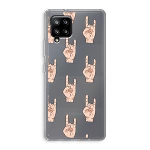 CaseCompany Rock: Samsung Galaxy A42 5G Transparant Hoesje