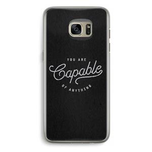 CaseCompany Capable: Samsung Galaxy S7 Edge Transparant Hoesje