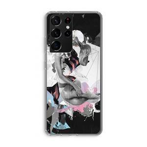 CaseCompany Camouflage de sommeil: Samsung Galaxy S21 Ultra Transparant Hoesje