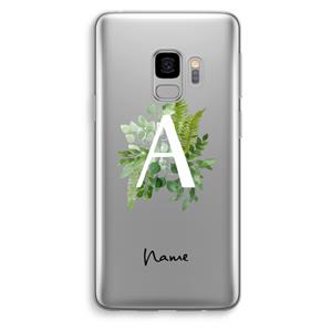 CaseCompany Green Brush: Samsung Galaxy S9 Transparant Hoesje