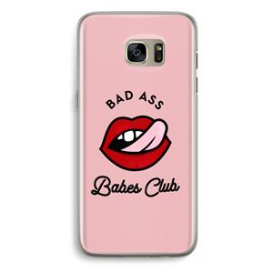CaseCompany Badass Babes Club: Samsung Galaxy S7 Edge Transparant Hoesje