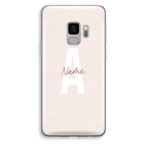CaseCompany Strawberry Milkshake: Samsung Galaxy S9 Transparant Hoesje