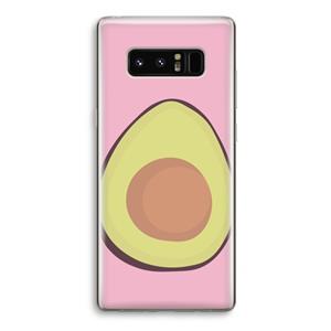 CaseCompany Avocado: Samsung Galaxy Note 8 Transparant Hoesje