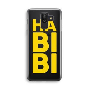 CaseCompany Habibi Blue: Samsung Galaxy J8 (2018) Transparant Hoesje