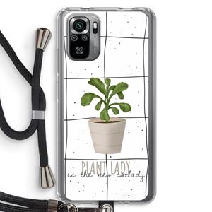 CaseCompany Kamerplant op vensterruit: Xiaomi Redmi Note 10S Transparant Hoesje met koord