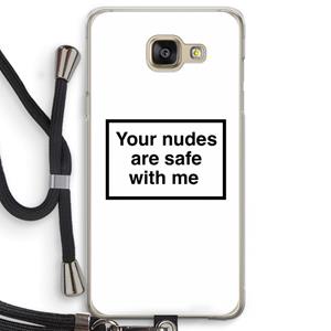 CaseCompany Safe with me: Samsung Galaxy A5 (2016) Transparant Hoesje met koord