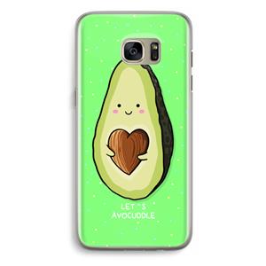 CaseCompany Avocuddle: Samsung Galaxy S7 Edge Transparant Hoesje