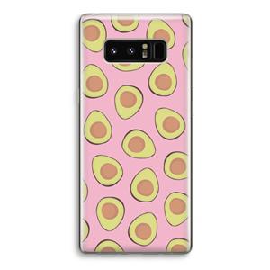 CaseCompany Dancing avocados: Samsung Galaxy Note 8 Transparant Hoesje