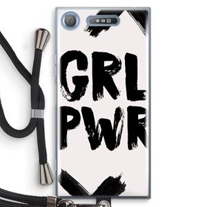 CaseCompany Girl Power #2: Sony Xperia XZ1 Transparant Hoesje met koord