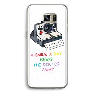 CaseCompany Smile: Samsung Galaxy S7 Edge Transparant Hoesje