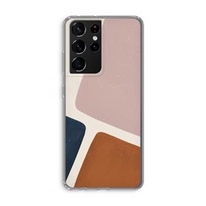 CaseCompany Geo #2: Samsung Galaxy S21 Ultra Transparant Hoesje