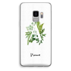CaseCompany Green Brush: Samsung Galaxy S9 Transparant Hoesje