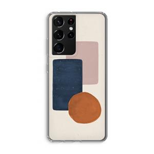 CaseCompany Geo #3: Samsung Galaxy S21 Ultra Transparant Hoesje