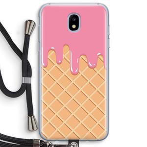 CaseCompany Ice cream: Samsung Galaxy J5 (2017) Transparant Hoesje met koord