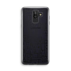 CaseCompany Moroccan Print: Samsung Galaxy J8 (2018) Transparant Hoesje