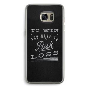 CaseCompany Risk loss: Samsung Galaxy S7 Edge Transparant Hoesje