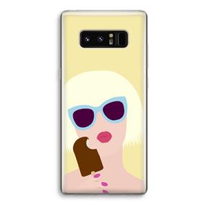 CaseCompany Ice cream: Samsung Galaxy Note 8 Transparant Hoesje