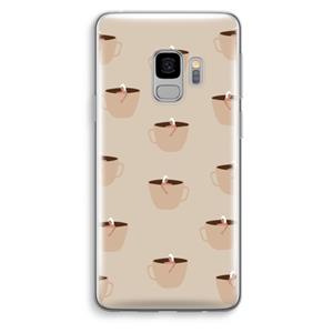 CaseCompany Morning coffee: Samsung Galaxy S9 Transparant Hoesje