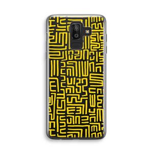 CaseCompany Majorelle Blue Print: Samsung Galaxy J8 (2018) Transparant Hoesje