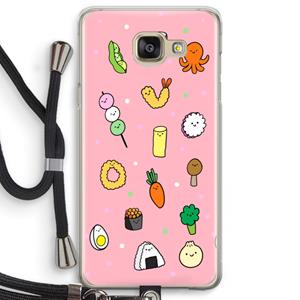 CaseCompany Happy bento friends: Samsung Galaxy A5 (2016) Transparant Hoesje met koord
