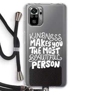 CaseCompany The prettiest: Xiaomi Redmi Note 10S Transparant Hoesje met koord