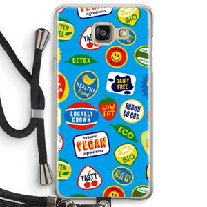 CaseCompany Fruitsticker: Samsung Galaxy A5 (2016) Transparant Hoesje met koord