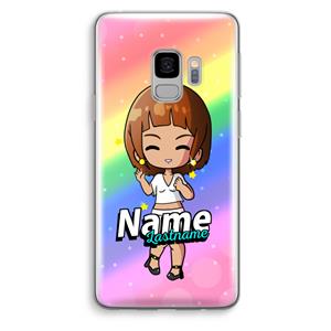 CaseCompany Chibi Maker vrouw: Samsung Galaxy S9 Transparant Hoesje