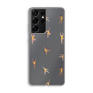 CaseCompany Dans #2: Samsung Galaxy S21 Ultra Transparant Hoesje