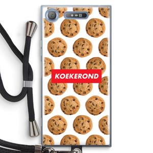 CaseCompany Koekerond: Sony Xperia XZ1 Transparant Hoesje met koord