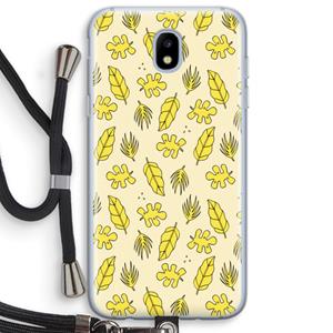 CaseCompany Herfst: Samsung Galaxy J5 (2017) Transparant Hoesje met koord