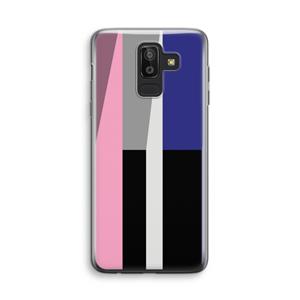 CaseCompany Gestalte 4: Samsung Galaxy J8 (2018) Transparant Hoesje