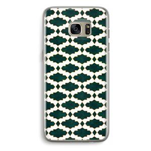 CaseCompany Moroccan tiles: Samsung Galaxy S7 Edge Transparant Hoesje