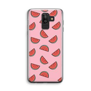 CaseCompany Watermeloen: Samsung Galaxy J8 (2018) Transparant Hoesje