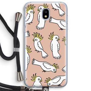 CaseCompany Papegaai: Samsung Galaxy J5 (2017) Transparant Hoesje met koord