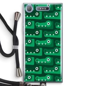 CaseCompany Crocs: Sony Xperia XZ1 Transparant Hoesje met koord