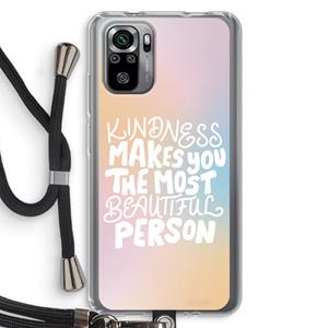 CaseCompany The prettiest: Xiaomi Redmi Note 10S Transparant Hoesje met koord