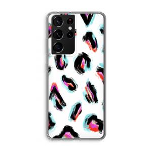 CaseCompany Cheetah color: Samsung Galaxy S21 Ultra Transparant Hoesje