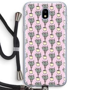 CaseCompany Boompje: Samsung Galaxy J5 (2017) Transparant Hoesje met koord