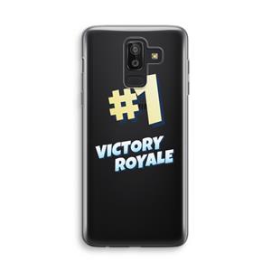 CaseCompany Victory Royale: Samsung Galaxy J8 (2018) Transparant Hoesje