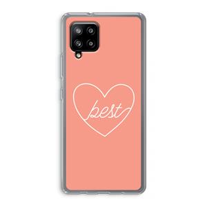 CaseCompany Best heart: Samsung Galaxy A42 5G Transparant Hoesje