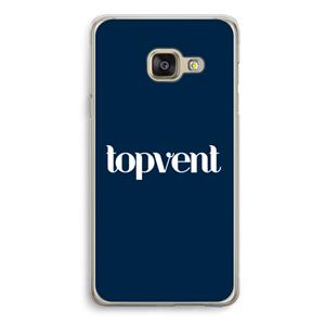 CaseCompany Topvent Navy: Samsung A3 (2017) Transparant Hoesje