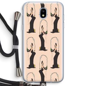 CaseCompany Pop Some Kim: Samsung Galaxy J5 (2017) Transparant Hoesje met koord