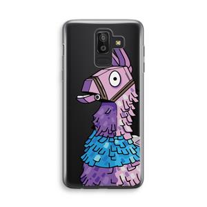 CaseCompany Lama: Samsung Galaxy J8 (2018) Transparant Hoesje